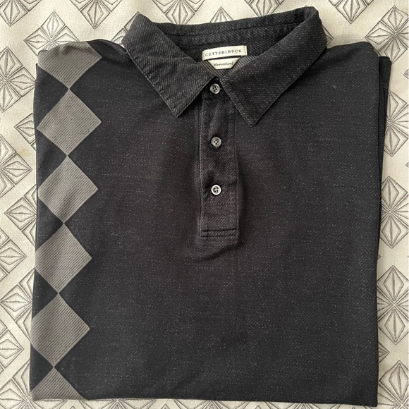 Cutter and buck men’s black and gray golf polo size XXL - Picture 2 of 3